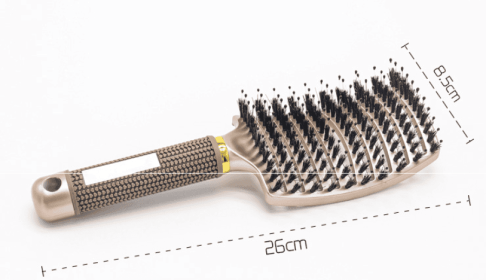 Hairbrush Anti Klit Brushy Haarborstel Women Detangler Hair Brush Bristle Nylon Scalp Massage  Teaser Hair Brush Comb (Option: Gold-Brush-2pc)